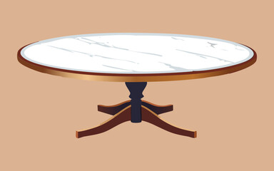 Elegant Wooden Coffee Table Gilded Edge