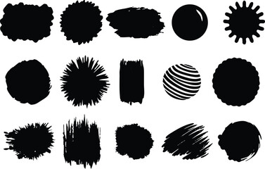 Adobe Illustrator Artwork Black paint backgrounds and splatters. Black grunge marks

