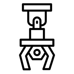 Mechanical Gripper Icon