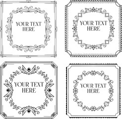 vintage luxury ornament design with unique carvings