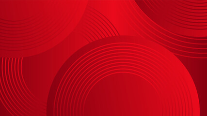 Red background with concentric circles suitable for graphic design projects, abstract backgrounds, technology concepts, digital art, vibrant designs.