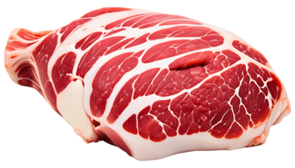 Close-up of meat on white background