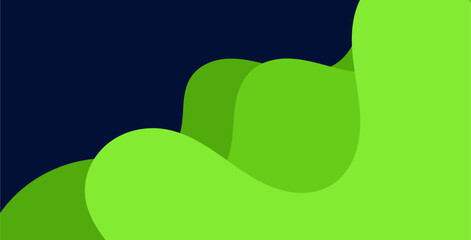 Green hills against dark blue sky - perfect for art exhibitions