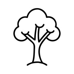 Tree Icon Outline Vector Illustration