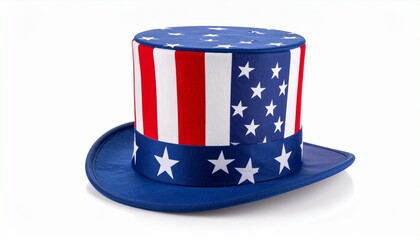 uncle sam hat on white background