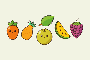 Cuba Libre Cocktail Icons Set Vector Illustration