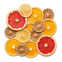 dry lemon and orange slices