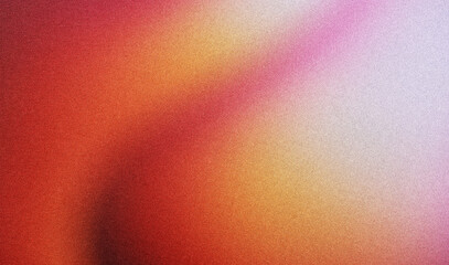 Color gradient dark grainy background, red orange yellow vibrant abstract on black, noise texture effect
