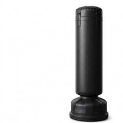 A red boxing bag, isolated on a white