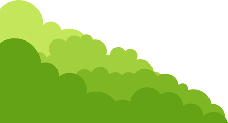 Fototapeta premium Green Bushes Corner