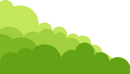 Fototapeta premium Green Bushes Corner