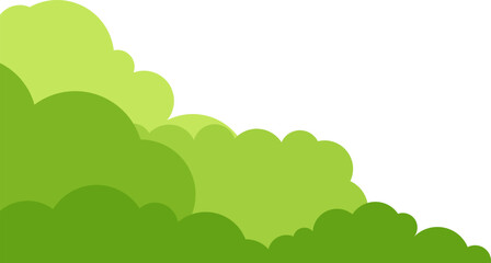 Obraz premium Green Bushes Corner