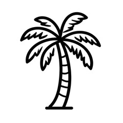 Silhouetted palm tree with glittering details