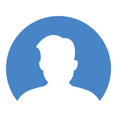 User profile sign symbol vector flat icon
