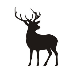 Fototapeta premium deer silhouette vector