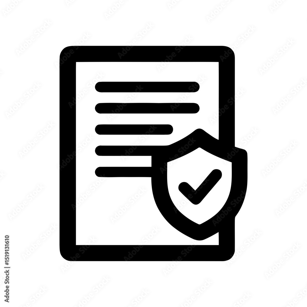 Poster malware warning icon: skull on document for cyber threats, virus attacks. illustrates data breach, m