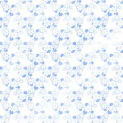 Floral Pattern Background,  Seamless Flower Design, Vintage Botanical Texture