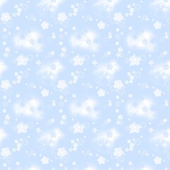 Floral Pattern Background,  Seamless Flower Design, Vintage Botanical Texture