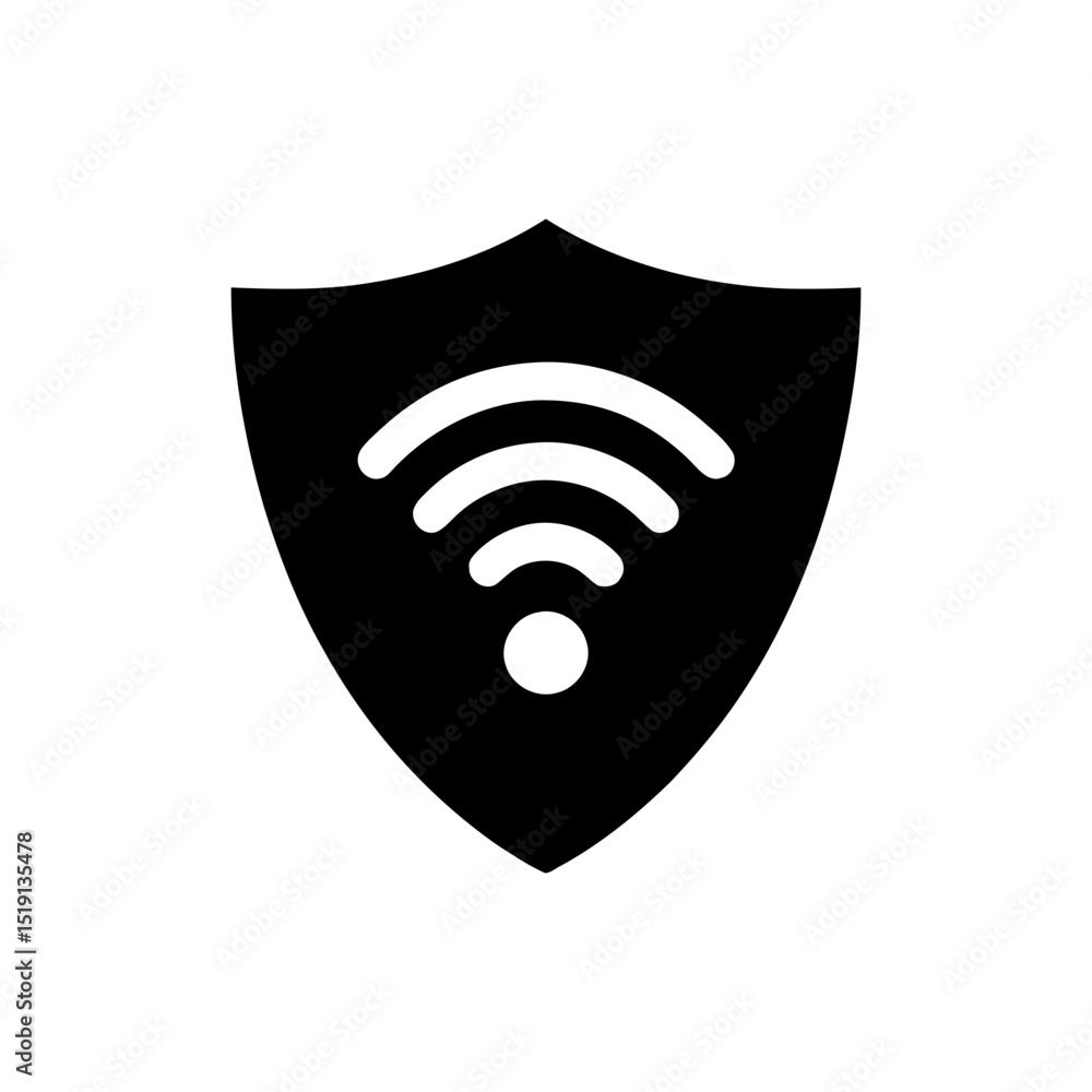 Poster shield with a spider web, symbolizing a network security trap, honeypot, web-related vulnerabilities