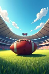 Ball close up inside the stadium