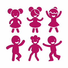 Children story book icons vector illustration