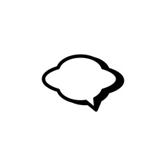 simple icon of speech bubble