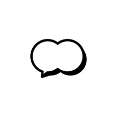 simple icon of speech bubble