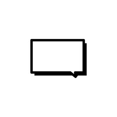 simple icon of speech bubble