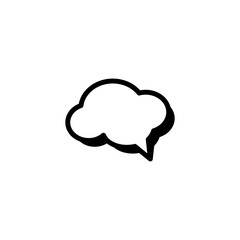 simple icon of speech bubble