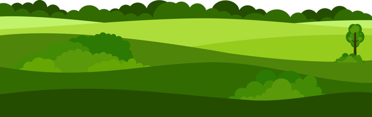 Landscape Scenery with Grass and Flower