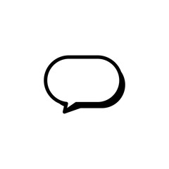 simple icon of speech bubble