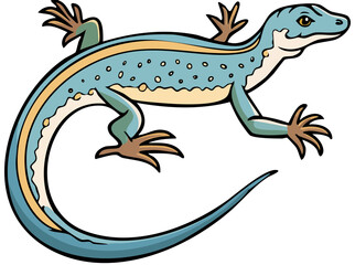 Colorful Monitor Lizard