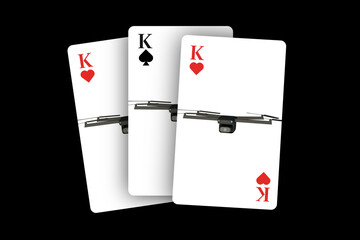 Combat drone on playing cards trump, winning card
