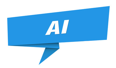 ai banner. ai speech bubble, label, sticker, sign template
