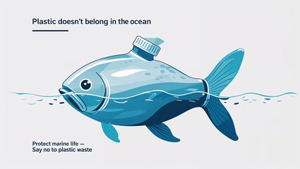 World Environmental Day 2025 , Minimalist Environmental Poster Beat Plastic Pollution , Save Earth in Style   , Save ocean , illustration image , photo , background