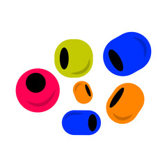 Colorful Beads Element