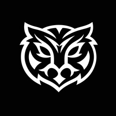  tiger, cat, icon vector in button style. Great for costume, fun design, or app use