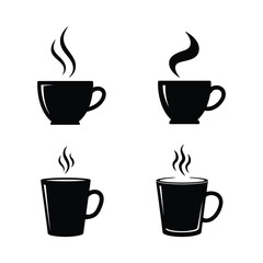 Obraz premium Coffee cup icon vector isolated on white background. Coffee cup vector icon.