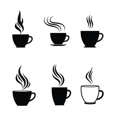 Obraz premium Coffee cup icon vector isolated on white background. Coffee cup vector icon.