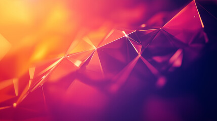 This picture shows a geometric figure composed of polygons, with vibrant colors and interwoven light and shadow, giving a sense of modernity and technology.