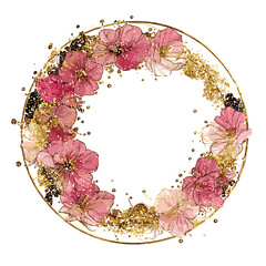 frame, flower, floral, border, decoration, leaf, flowers, pink, vector, design, nature, spring, wreath, illustration, pattern, art, card, beauty, blossom, summer, plant, bloom, heart, ornament, love, 