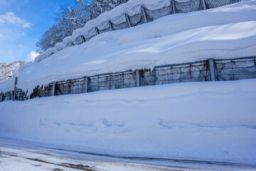 Fototapeta premium 250223秋山郷見玉、清水川原