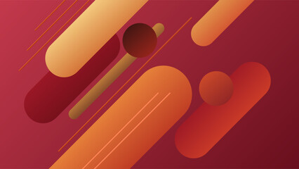 ABSTRACT BACKGROUND ELEGANT RED ORANGE GRADIENT SMOOTH LIQUID COLORFUL DESIGN WITH DIAGONAL GEOMETRIC SHAPES VECTOR TEMPLATE GOOD FOR MODERN WEBSITE, WALLPAPER, COVER DESIGN 