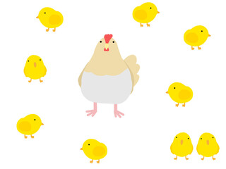 ニワトリの背景　C-1