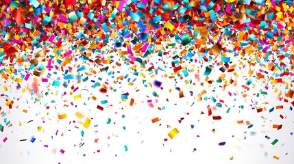 Festive and colorful street confetti illustration.