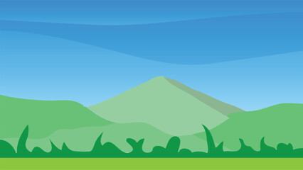 Obraz premium landscape with trees and clouds 