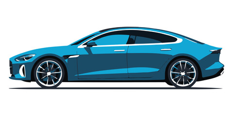 Naklejka premium Blue Car 
