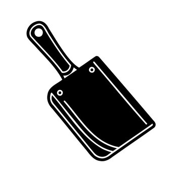 black cleaver kitchen tool clip art preview