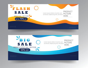 sale banner template design  big sale  flash sale. modern banner design.