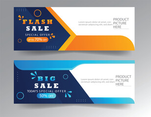 sale banner template design  big sale  flash sale. modern banner design.
